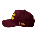 Maroon 3D A-Frame Cap