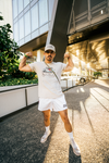 White Footy Shorts (w/ Pockets)
