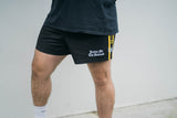 Footy Shorts Black (w/ Pockets)